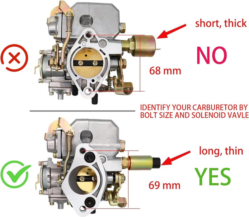 THUNDERMINGO 30/31 PICT-3 Carburetor for VW Beetle 113129029A Air Cooled Type 1 2 3 4 Bug Bus Gghia 1975-1982 Engine with Single Port 1500CC Manifold Automatic Choke Carb 027H117510E - Image 3